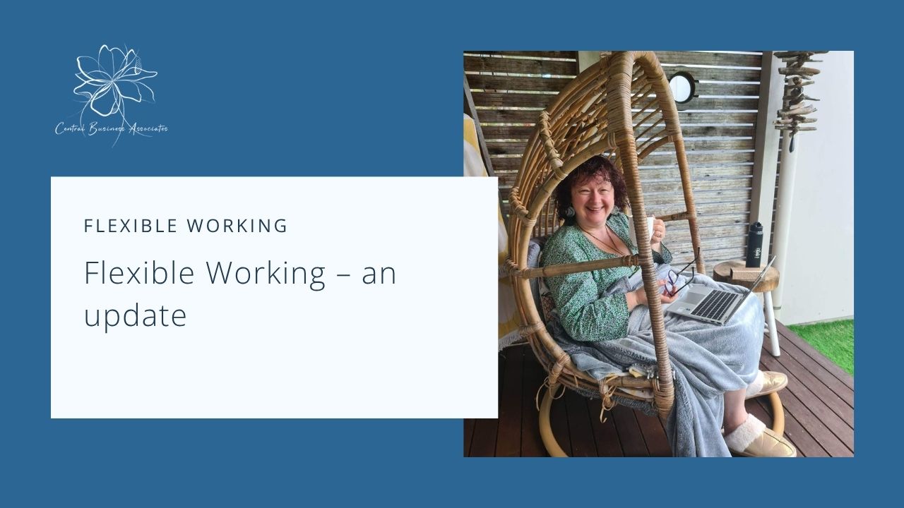 Celia Newlands - Flexible working in an egg chair